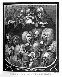 ウィリアム・ホガースによる「医師の診察 作： William Hogarth
