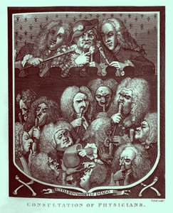 ウィリアム・ホガースによる「医師の診察 作： William Hogarth