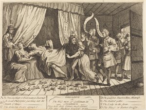 Cunicularii、または協議中のゴドリマンの賢者 作： William Hogarth