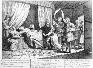 Cuniculariiまたは相談のGodlimanの賢者たち、1726 作： William Hogarth