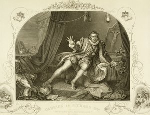 デイビッドギャリック（1717〜79年）、リチャード3世、第5幕シーン3、ウィリアムシェイクスピア（1564-1616）の劇中、ポートベリーによって彫刻