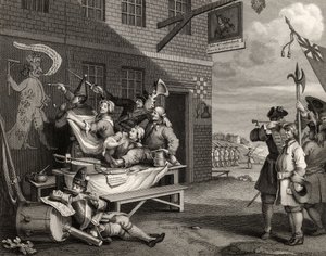 「ウィリアムホガースの作品」からトーマスフィリブロウンによって彫刻されたイギリス、1833年公開 作： William Hogarth