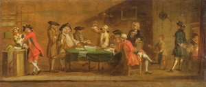 居酒屋やコーヒーハウスの人物像、1720年代 作： William Hogarth