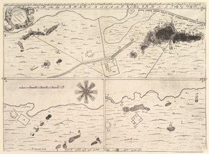 Fodina ferrea Danmorensis-La Mottrayesによるデンマークの鉄鉱山Aubryが...、1723-24を通過します。 作： William Hogarth