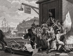 C.アームストロングによって「ホガースの作品」から刻まれたフランスは、1833年に出版されました 作： William Hogarth