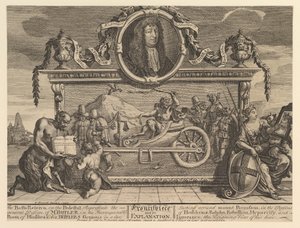 口絵とその説明：サミュエルバトラーの12枚の大きなイラスト...、1725年2月26日。 作： William Hogarth