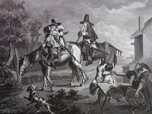 サミュエル・バトラー『フディブラス』扉絵 作： William Hogarth