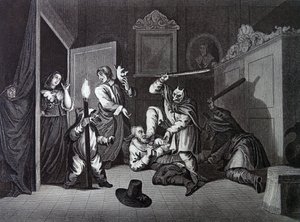 サミュエル・バトラー『フディブラス』扉絵 作： William Hogarth