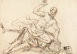 ジョージ・テイラーの碑文: 死の肋骨を折るジョージ・テイラー 作： William Hogarth