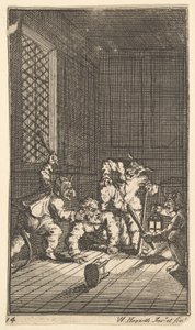 Hudibrasは、Samuel Butlers Hudibrasのために17の小さなイラストを作成しました。 14、1721-26。 作： William Hogarth