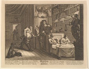 フディブラスと弁護士サミュエルバトラーズの12枚の大きなイラストHudibras、Plate ...、1725-68。 作： William Hogarth