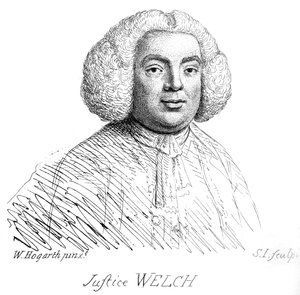 ウィリアム・ホガースによるウェルチ判事の肖像画 作： William Hogarth