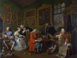 モードの結婚：I-結婚の和解、1743年