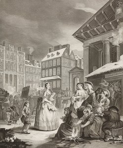 朝。 From：一日の四回。 1738 作： William Hogarth