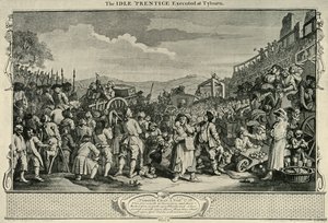 タイロードへの道、1747年、1925年。 作： William Hogarth