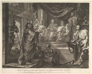 ポール・ビフォア・フェリックス、1752年2月5日。 作： William Hogarth