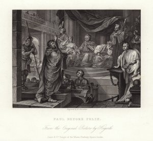 フェリックスの前のポール 作： William Hogarth