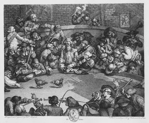 1759年11月5日のピット・チケット（エングレーヴィング）（モノクロ写真 作： William Hogarth