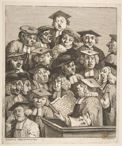 1736年3月3日の講義での奨学生。