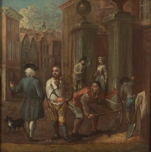 パヴィアに署名する 作： William Hogarth