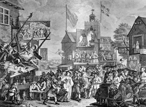 サザークフェア、1733年。 作： William Hogarth