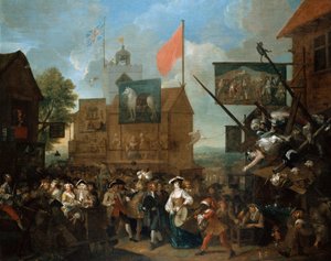 サザークフェア、1733年 作： William Hogarth