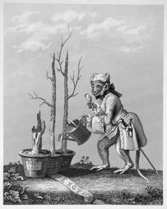 尾、アーティストのカタログへのピース、1761 作： William Hogarth