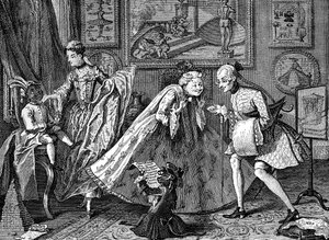 テイストインハイライフ、1746年。 作： William Hogarth