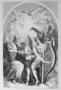 聖クレメンツデーンズの祭壇の部分、ストランド 作： William Hogarth