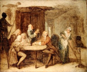 The Antiquaries」（油彩・キャンバス） 作： William Hogarth