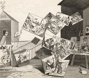 「ホガースの作品」からの写真の戦い、1833年公開 作： William Hogarth