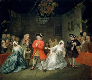 乞食のオペラ、1731年頃 作： William Hogarth