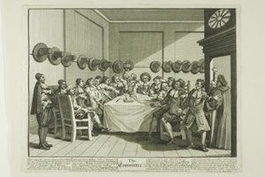 委員会、フディブラスから10枚 作： William Hogarth