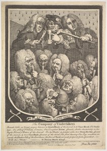 Company of Undertakeers、1736年3月3日。 作： William Hogarth