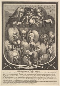 1736年以降の会社の会社。 作： William Hogarth