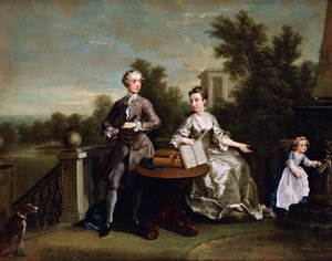 エドワーズハミルトン家 作： William Hogarth