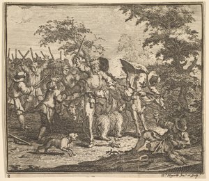 サミュエル・バトラーのためのタルゴルとマグナノの17の小さなイラストとの出会い...、1721-26。 作： William Hogarth