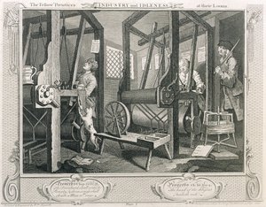 仲間の「勤勉と怠惰」のプレートI、1833年に出版された（彫刻）