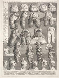ペリウィッグの5つの命令、10月15日 作： William Hogarth