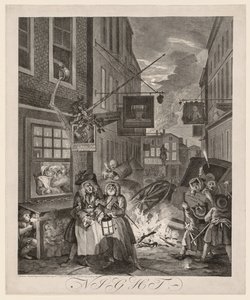 1日の4回：夜、1738年。