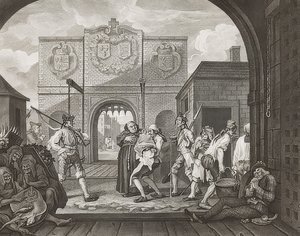 カレーの門、またはオールドイングランドのローストビーフ- O、オールドイングランドのローストビーフ。 1749 作： William Hogarth