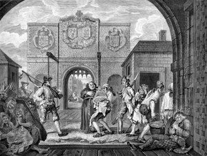 ウィリアム・ホガースの「カレーの門 作： William Hogarth