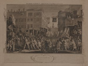 勤勉なロンドン市長のプレンティス卿 作： William Hogarth