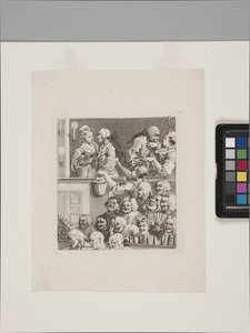 Naurava yleisö (etsaus ja kaiverrus) 作： William Hogarth