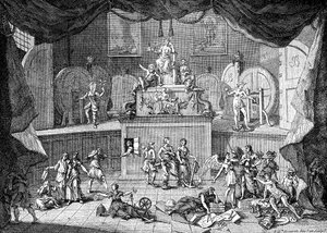 宝くじ、1721年。 作： William Hogarth