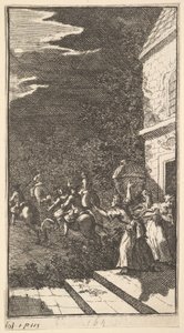 新しい変身、プレート3：盗賊はカミラを拉致します、1724。 作： William Hogarth