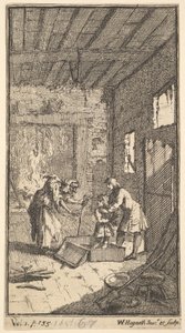 新しい変身、プレート4：InvidiosaがFantasioをリリース、1724。 作： William Hogarth