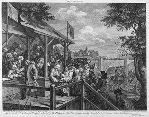 投票、1758 作： William Hogarth