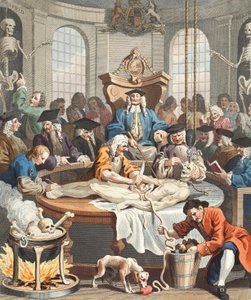 The Reward of Cruelty、「The Four Stages of Cruelty」より、「Hogarth Restored: The Whole Works of the Celebrity William Hogarth, re-engraved by Thomas Cook」のイラスト、パブ。 1812年（手彩色彫刻） 作： William Hogarth