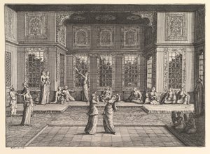 Seraglio Aubry de La Mottrayesは、ヨーロッパ、アジア、そして...、1723-24の一部を旅しています。 作： William Hogarth